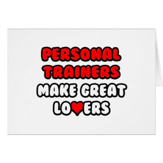 Cartão Treinadores pessoais fazem Excelentes