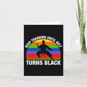 Cartão Treinamento até Cinturão virar negro Karate Taekwo