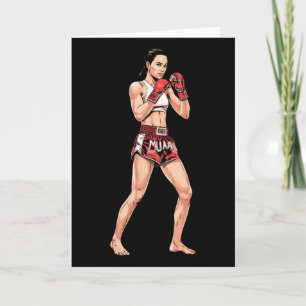 Cartão Treinamento de Muay Thai Feminino _1