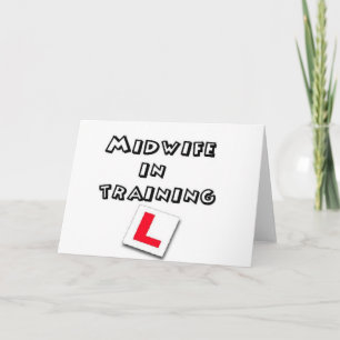 Cartão treinamento de parteira
