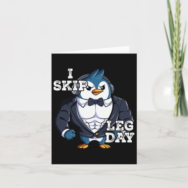 Cartão Treinamento De Peso De Gym I Ignorar Dia 4 (Frente)