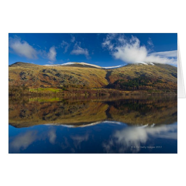Cartão Trélmere Reservoir, Distrito de Lake (Frente Horizontal)