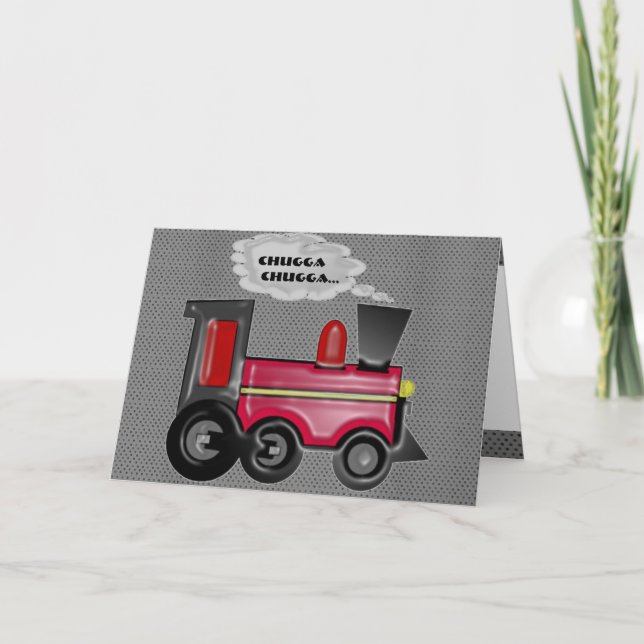 Cartão Trem 3D (Frente)