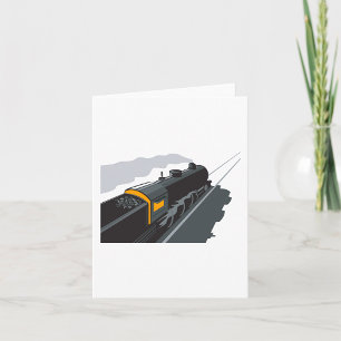 Cartão Trem a Vapor
