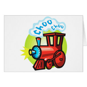 Cartão Trem de Choo Choo