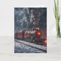 Trem de Neve Vintage Vermelho de Natal