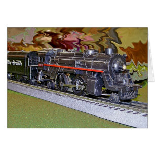 Cartão Trem do modelo escala de O