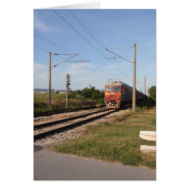 Cartão Trem Elétrico (Frente)
