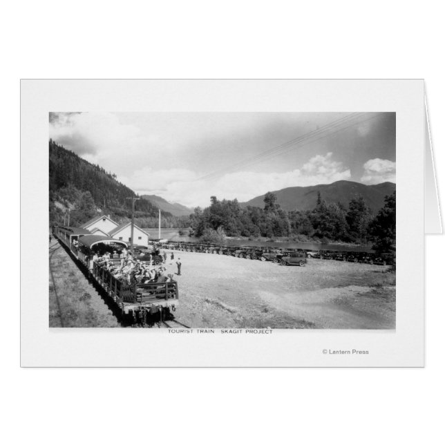 Cartão Trem Turístico do Projeto Skagit (Frente Horizontal)