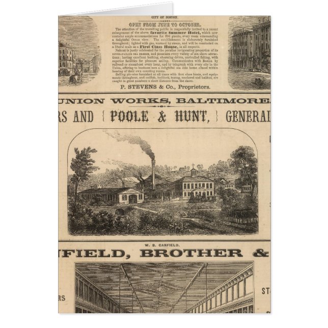 Cartão Tremont House, Hotel Boston Nahant House (Frente)