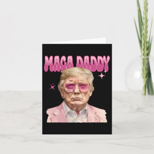 Cartão Tremor Pink Sungles Maga Pai Engraçado Trump 2024