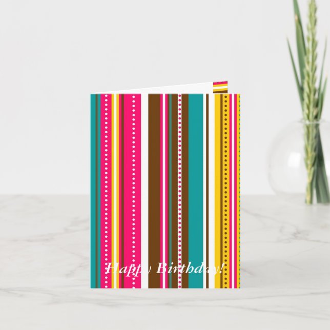 Cartão Trendy Birthday Card! (Frente)