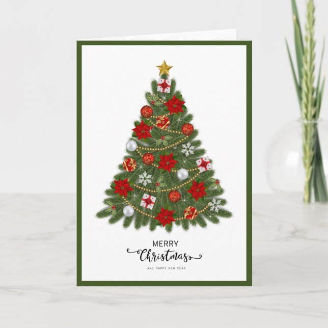 Cartão Trendy Contemporâneo Elegante Dobrado (Frente)