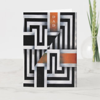 Cartão Trendy Geometric Father's Day