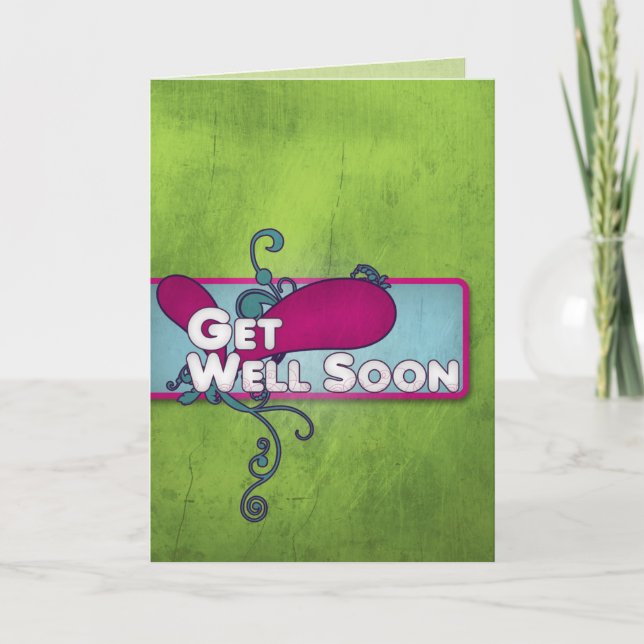 Cartão Trendy Get Well Soon Card (Frente)