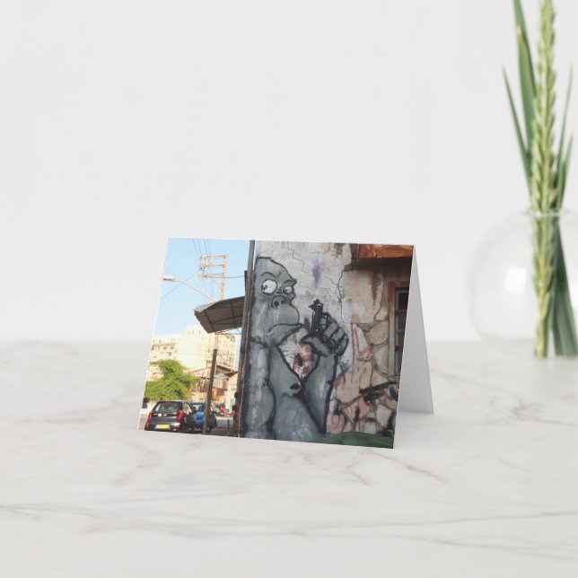 Cartão Trendy Gorilla Note Card (Frente)