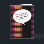 Cartão Trendy Joy Happy Hour Getting Old Funny Birthday<br><div class="desc">Procurando um cartão de aniversário hilário que fará seu amigo ou amado rir em voz alta? Nossa Feliz Hora, Conseguir um Cartão de Aniversário Engraçado é a escolha perfeita. Esta carta humorística apresenta uma piada espirituosa sobre as alegrias do sequestro e a inevitável passagem do tempo. À medida que o...</div>