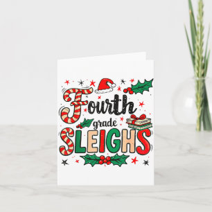 Cartão Treno de Quarta Série Professor de Natal Engraçado