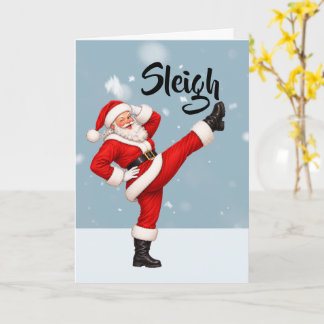 Cartão Trenó Natal Papai Noel Gay Feriado