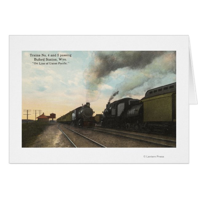 Cartão Trens #4 e #5 passando (Frente Horizontal)