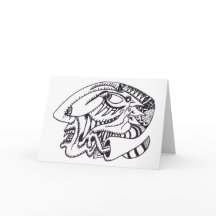 Três aspectos, desenho de tinta