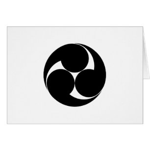 Cartão Três espirais no sentido dos ponteiros do relógio 