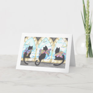 Cartão Tres Gatos ... 3 Cats