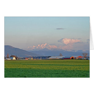 Cartão Três Montanhas dos Dedos no Estado de Washington