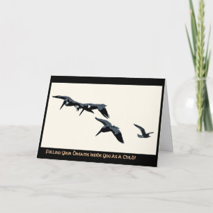 Cartão Três Pelicanos e Placa Digital Seagull