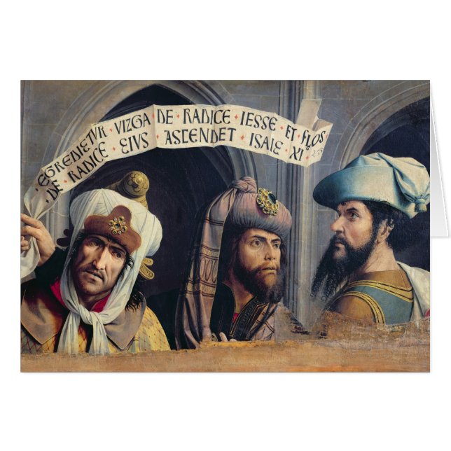 Cartão Três profetas, escola de Provence (Frente Horizontal)