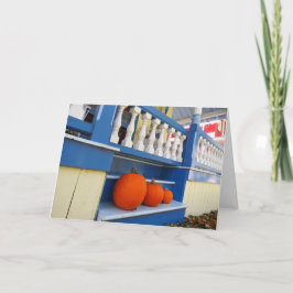 Cartão Três Pumpkins em um Passo - Martha's Vineyard