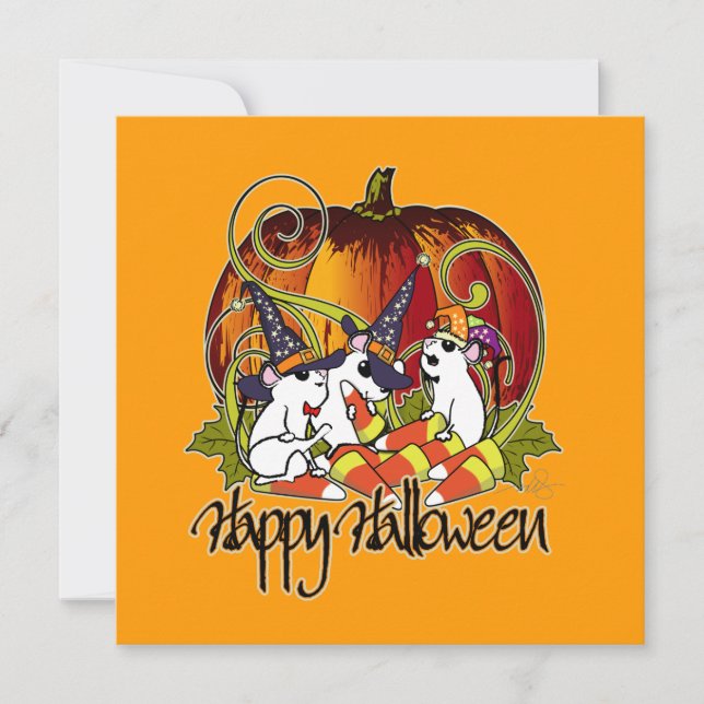 Cartão Três Ratos Cegos (Frente)