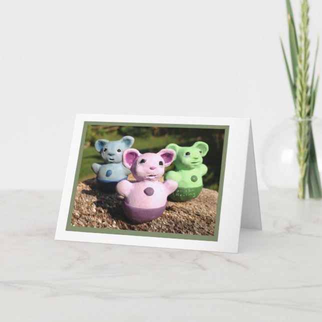 Cartão Três Rolly Pollys (Frente)