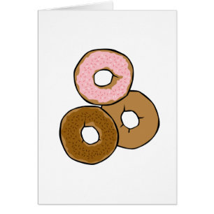 Cartão Três rosquinhas deliciosas