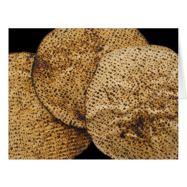 Cartão Três Shemura Matzos (Frente horizontal)