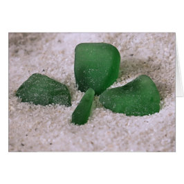 Cartão Três Vidros De Vidro De Folha