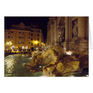 Cartão Trevi Fountain, Roma, Itália