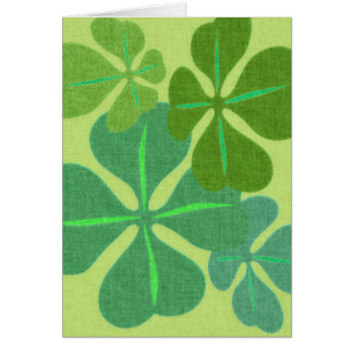 Cartão Trevo 4-Leaf irlandês