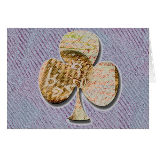 Cartão trevo canvas (Frente Horizontal)