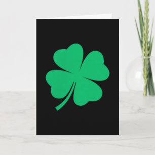 Cartão Trevo de quatro folhas bolso shamrock irlandês st.