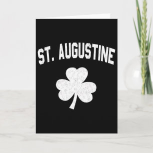 Cartão Trevo de São Patrício Americano Irlandês St. Augus