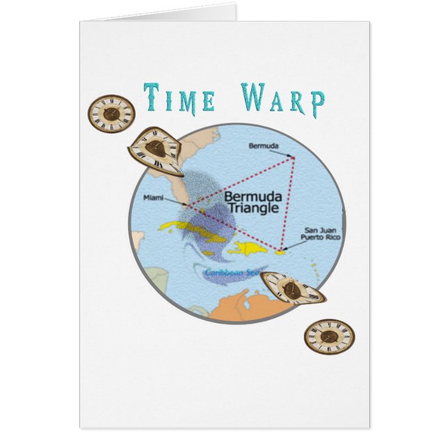 Cartão triângulo bermudas (Frente)