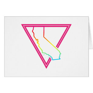 Cartão triângulo rosa california