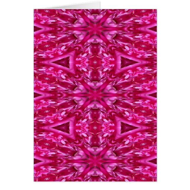 Cartão Triângulos Rosa Quente (Frente)