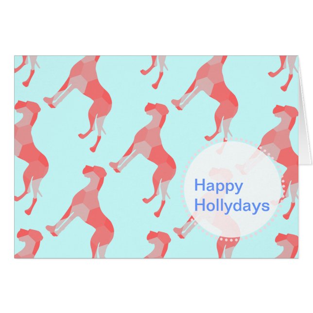 Cartão Triangulus Red Great Dane (Frente Horizontal)