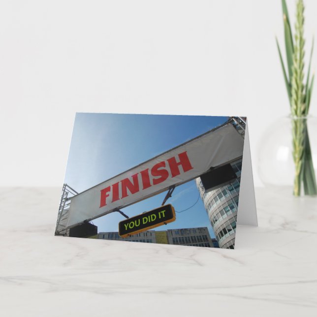 Cartão Triathlon or Marathon Finisher (Frente)