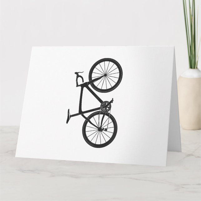 Cartão Triathlon Road Bike T Shirt Bicycle Rider Gift Cyc (Frente)