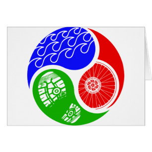 Cartão Triathlon TRI Yin Yang