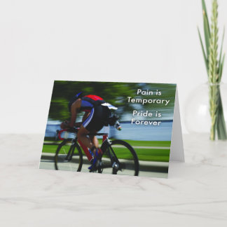 Cartão Triatlo - Dor é temporária