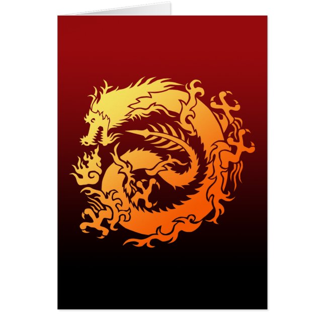 Cartão Tribal dragon (Frente)